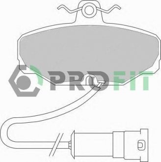 Колодки гальмівні задні FORD Sierra, Scorpio 85-92 PROFIT 50000408 (фото 1)