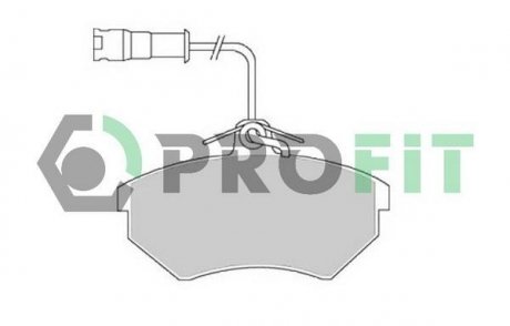 Колодки тормозные дисковые PROFIT 50000954