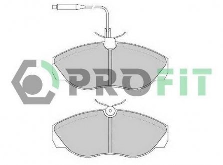 Колодки тормозные дисковые PROFIT 50000967