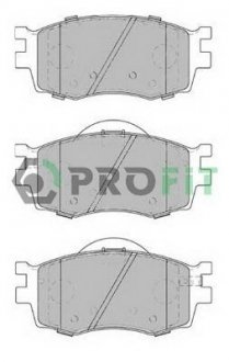 КОЛОДКИ ГАЛЬМІВНІ ПЕРЕДНІ KIA RIO III 04.07-,HYUNDAI ACCENT VERNA 06- PROFIT 50001905