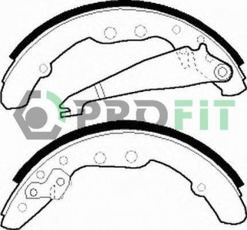 Колодки тормозные барабанные PROFIT 50010409 (фото 1)