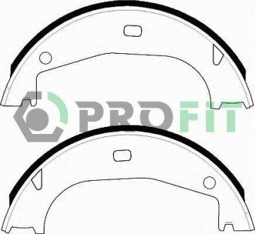 Колодки гальмівні барабанні PROFIT 50010546 (фото 1)