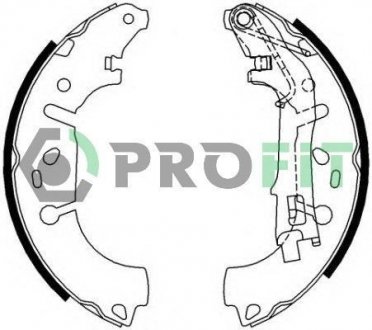 Колодки тормозные барабанные PROFIT 50010682