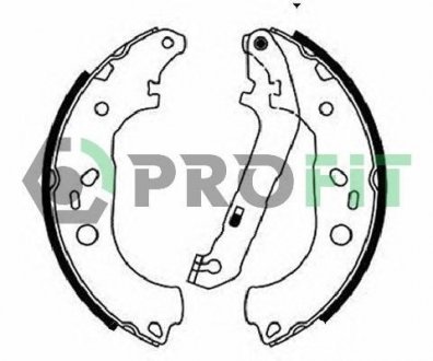 Колодки тормозные барабанные PROFIT 50010687