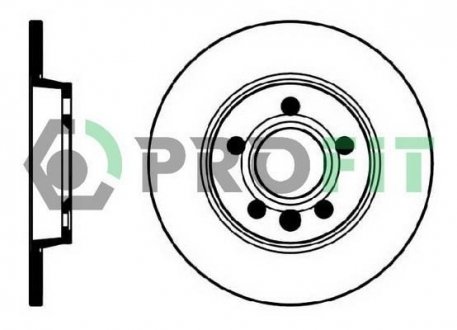 Диск тормозной PROFIT 50101012 (фото 1)