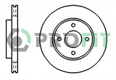 Диск тормозной PROFIT 50101072
