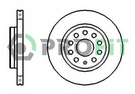 Диск тормозной CITROEN C8, JUMPY 02-, FIAT SCUDO, ULYSSE 02-, PEUGEOT 806, EXPERT 02- FRONT PROFIT 50101165