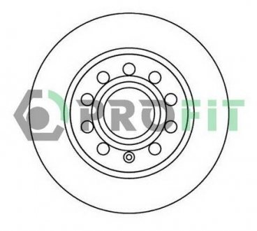 Диск тормозной PROFIT 50101224 (фото 1)