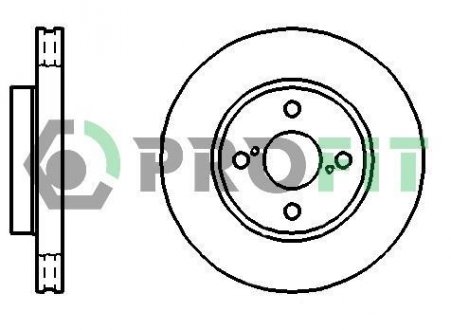 Диск гальмівний PROFIT 50101294 (фото 1)