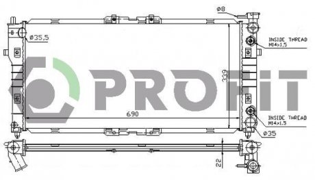 Радіатор охолоджування PROFIT PR 3030A3 (фото 1)