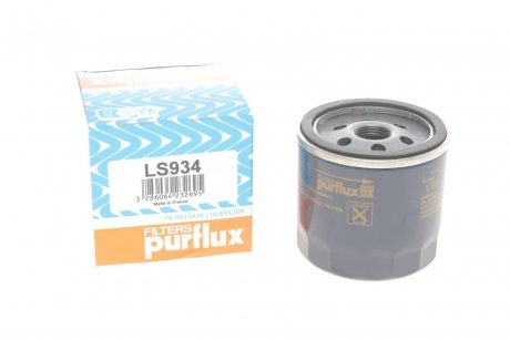 Фільтр масла Ford Fiesta 1.25I/1.4I 16V 95-/Volvo S40 04- Purflux LS934 (фото 1)