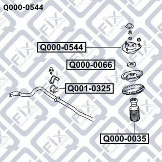 Опора амортизатора Q-fix Q000-0544