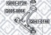 САЙЛЕНТБЛОК ЗАДН ПЕРЕДН ВАЖІЛЯ MITSUBISHI LANCER C Q-fix Q0050729 (фото 3)