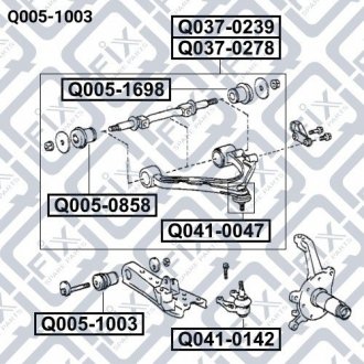 Сайлентблок нижнього переднього важеля Q-fix Q005-1003