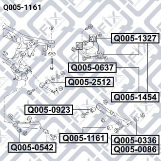 Сайлентблок задн. поперечний. тяги Q-fix Q0051161