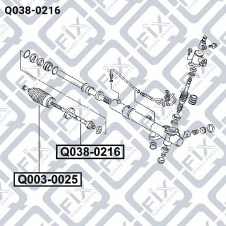 Тяга рульова Q-fix Q038-0216