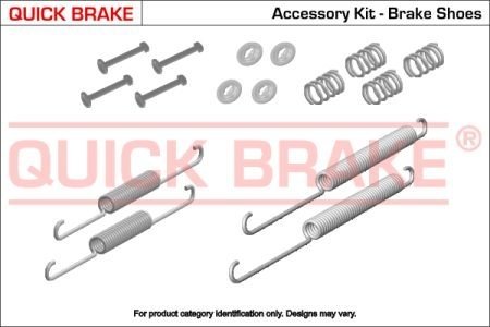 Комплект пружинок колодок стояночного тормоза QUICK BRAKE 105-0021 (фото 1)