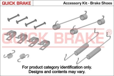 Монтажний набір гальмівної колодки QUICK BRAKE 1050036 (фото 1)