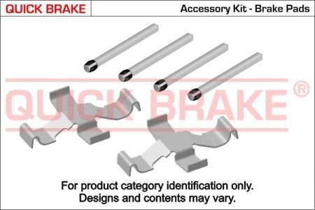 Монтажный набор дисковых колодок QUICK BRAKE 1091039 (фото 1)