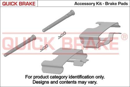 Монтажний набір гальмівної колодки QUICK BRAKE 1091210