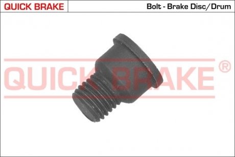 Монтажный болт тормозного диска (M1x1,5x21,3, длина резьбы 18,8мм)) QUICK BRAKE 11664 (фото 1)