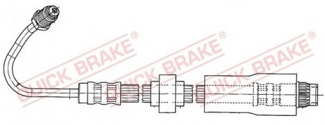 Шланг тормозной QUICK BRAKE 37930