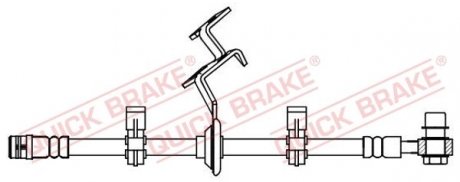 Гальмівний шланг QUICK BRAKE 58.834X