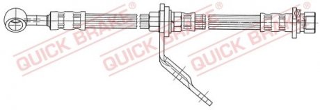 Шланг гальмівний QUICK BRAKE 59923