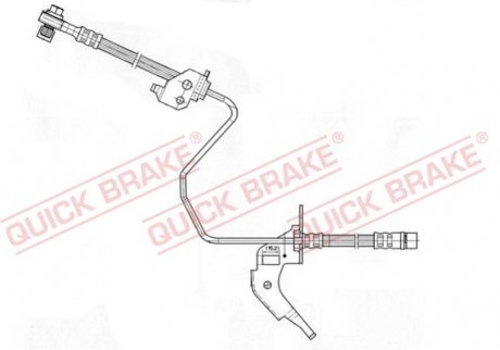 Шланг тормозной QUICK BRAKE 59959X (фото 1)