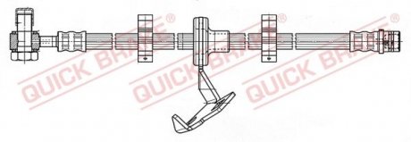 Шланг тормозной QUICK BRAKE 59987X