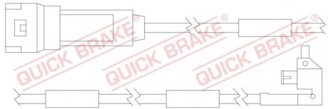 Сигнализатор, износ тормозных колодок QUICK BRAKE WS0121A