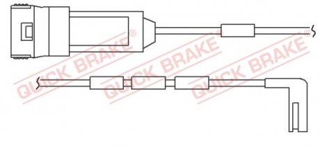 Сигнализатор, износ тормозных колодок QUICK BRAKE WS0124A (фото 1)
