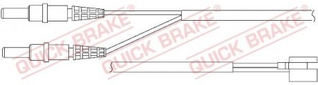 Датчик зносу гальмівних колодок(дискових) QUICK BRAKE WS0170A