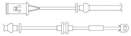 Датчик износа тормозных колодок.) QUICK BRAKE WS0231B