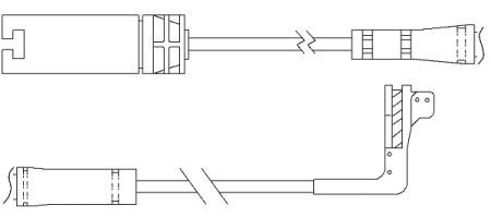 Датчик зносу,гальм.колодки QUICK BRAKE WS 0295 A