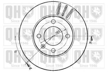 Тормозные диски QUINTON HAZELL BDC4548