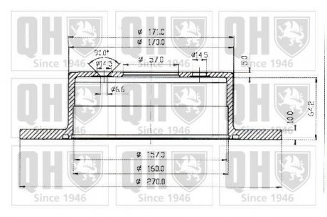 Тормозные диски QUINTON HAZELL BDC4596