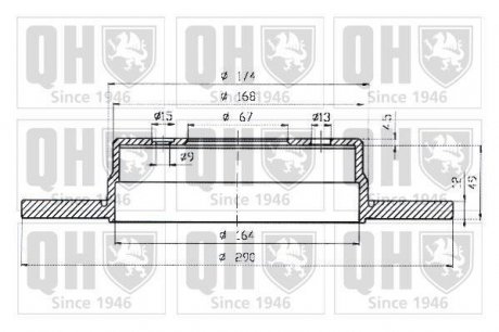 Гальмівні диски QUINTON HAZELL BDC4795