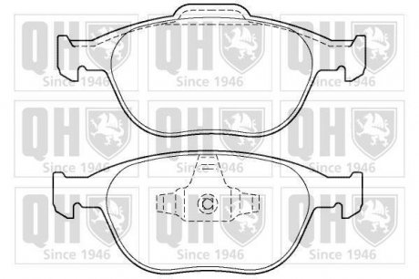 ГАЛЬМІВНІ КОЛОДКИ ДИСКОВІ QUINTON HAZELL BP1358