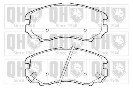 Тормозные колодки дисковые QUINTON HAZELL BP1444