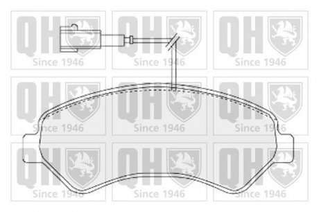 Тормозные колодки дисковые QUINTON HAZELL BP1575