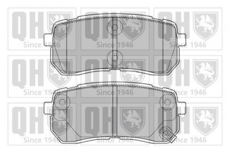 Комплект тормозных колодок, дисковый тормоз QUINTON HAZELL BP1599 (фото 1)