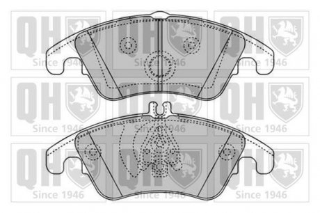 ГАЛЬМІВНІ КОЛОДКИ ДИСКОВІ QUINTON HAZELL BP1651