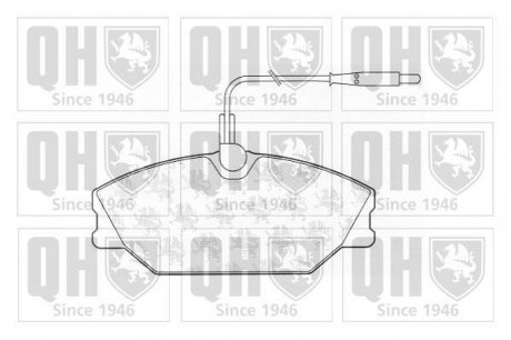 Комплект тормозных колодок, дисковый тормоз QUINTON HAZELL BP605