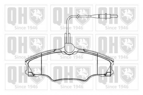 Комплект тормозных колодок, дисковый механизм QUINTON HAZELL BP864 (фото 1)