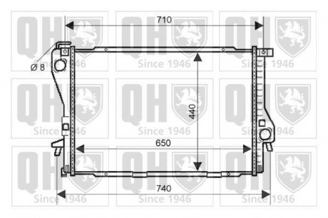 Радіатор охолодження ZN QUINTON HAZELL QER2117