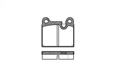 Гальмівні колодки, дискове гальмо (набір) REMSA 000680 (фото 1)