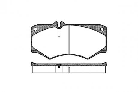 Колодка гальм. диск. VW LT 28-35 передн. REMSA 0047.30 (фото 1)