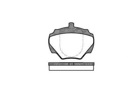 Тормозные колодки, дисковый тормоз (набор) REMSA 022200