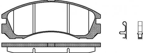 Тормозные колодки, дисковый тормоз (набор) REMSA 035432